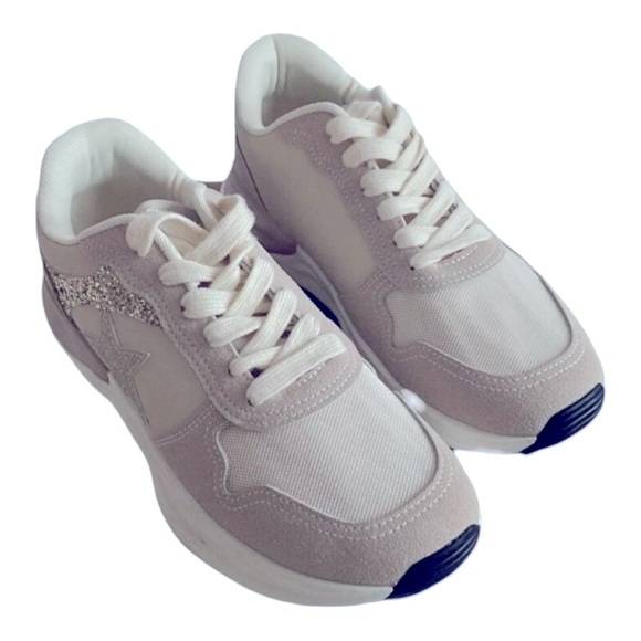 Vintage Havana Run Nude Glitter Star Sneaker Women’s Size 9. - Picture 2 of 9